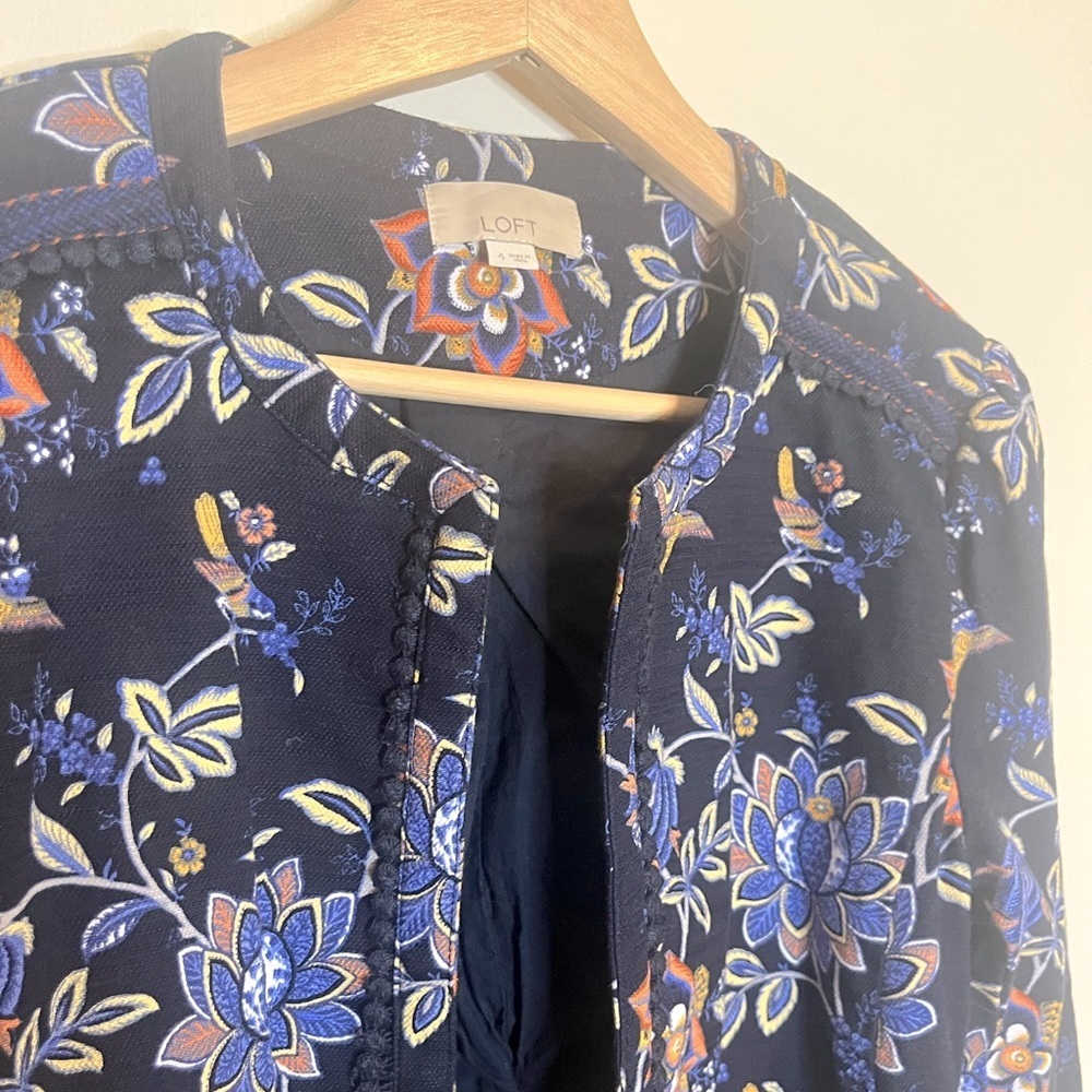 LOFT Women's Evening Garden Floral Jacket - Picture 5 of 10